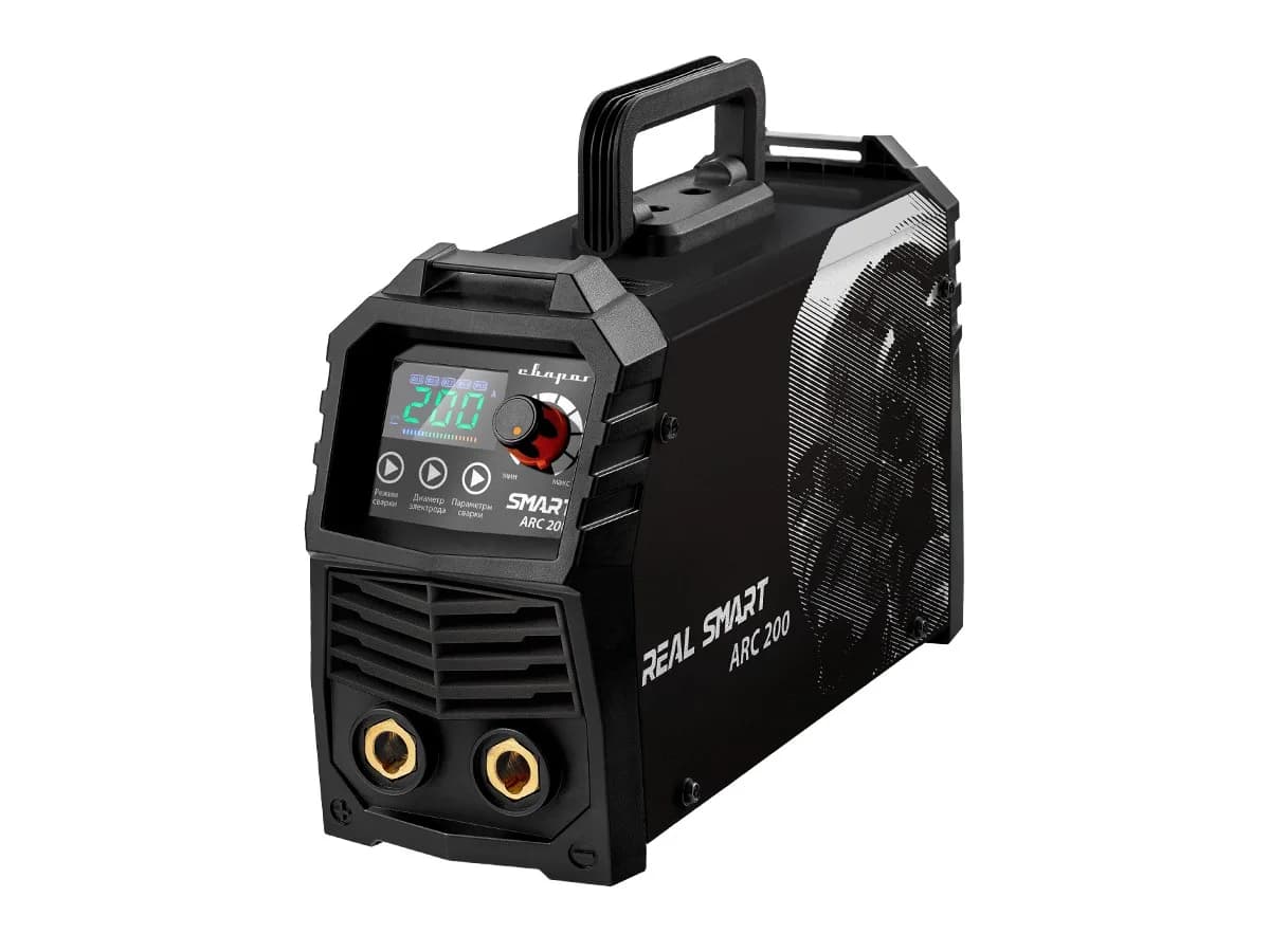 Инвертор сварочный ARC 200 "REAL SMART" (Z28303) Black (маска+краги)