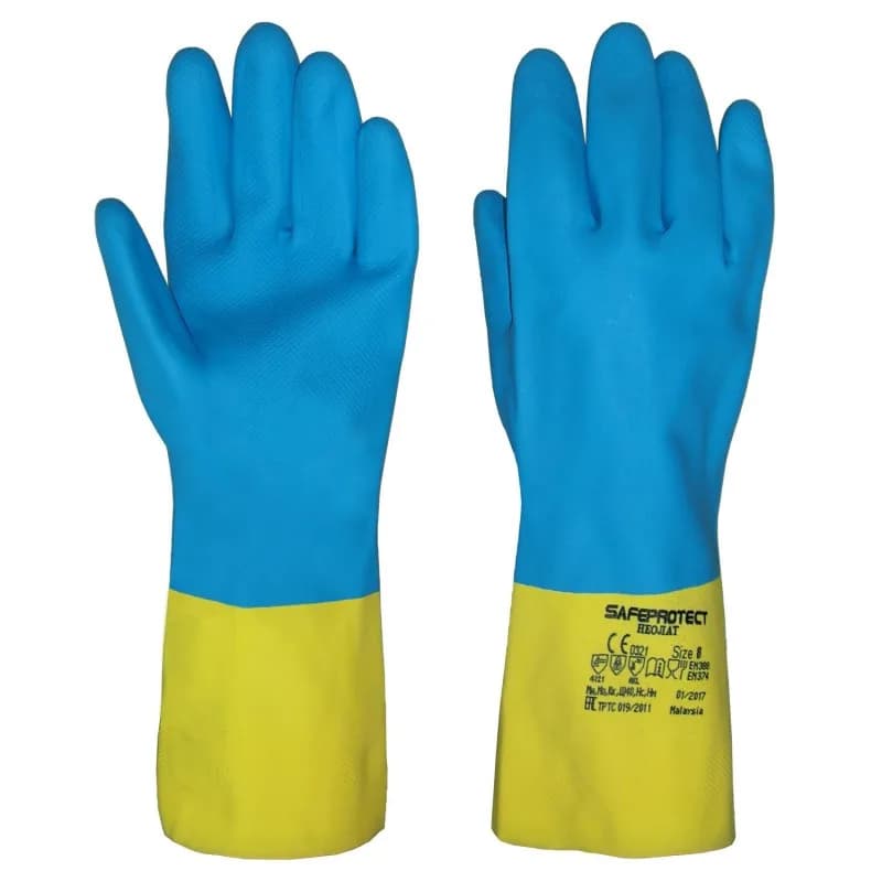 Перчатки "НЕОЛАТ" р. 9-9,5 L (смесь неопрена и латекса, хлопковый слой)
