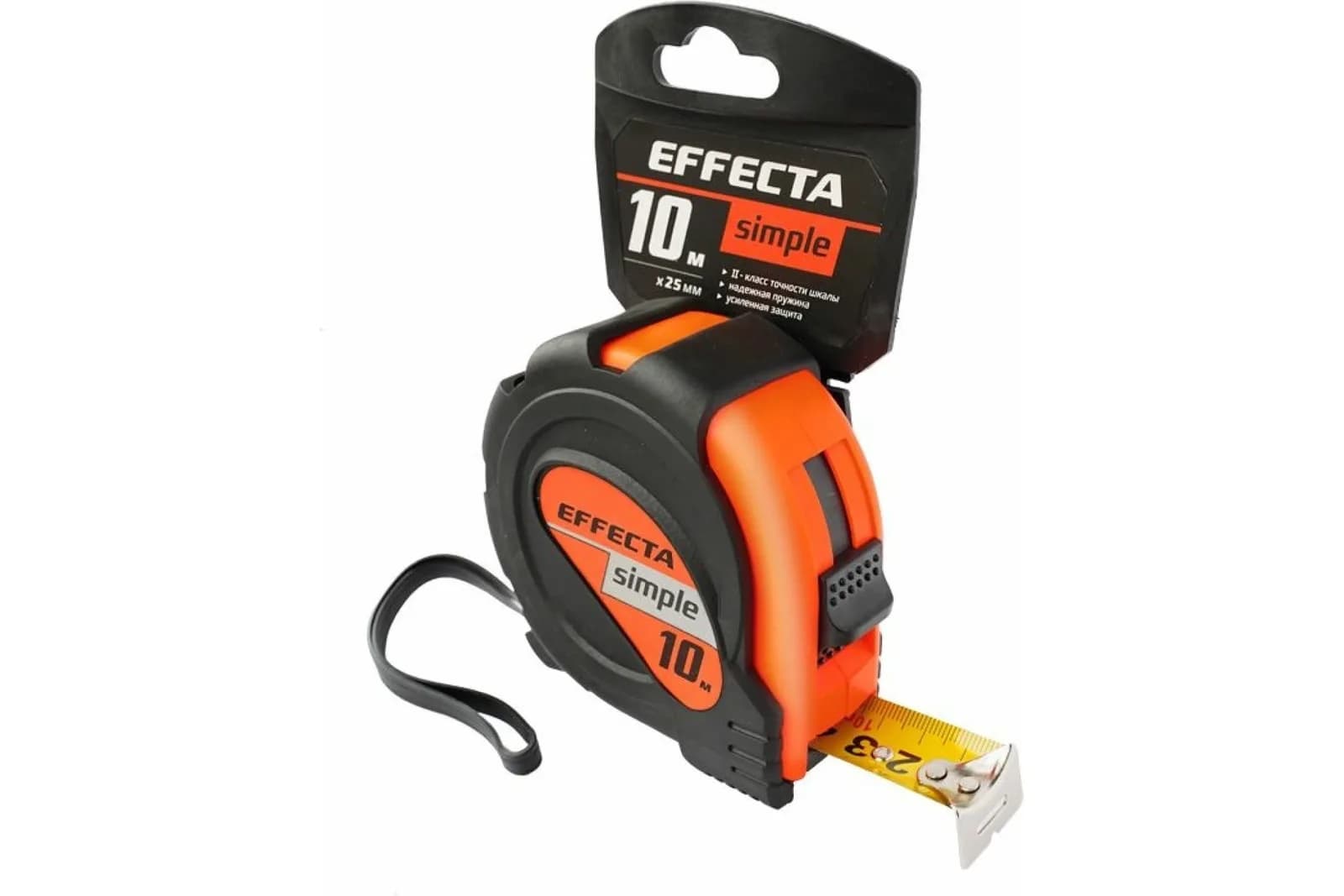 Рулетка "EFFECTA Simple" 10м/25 мм