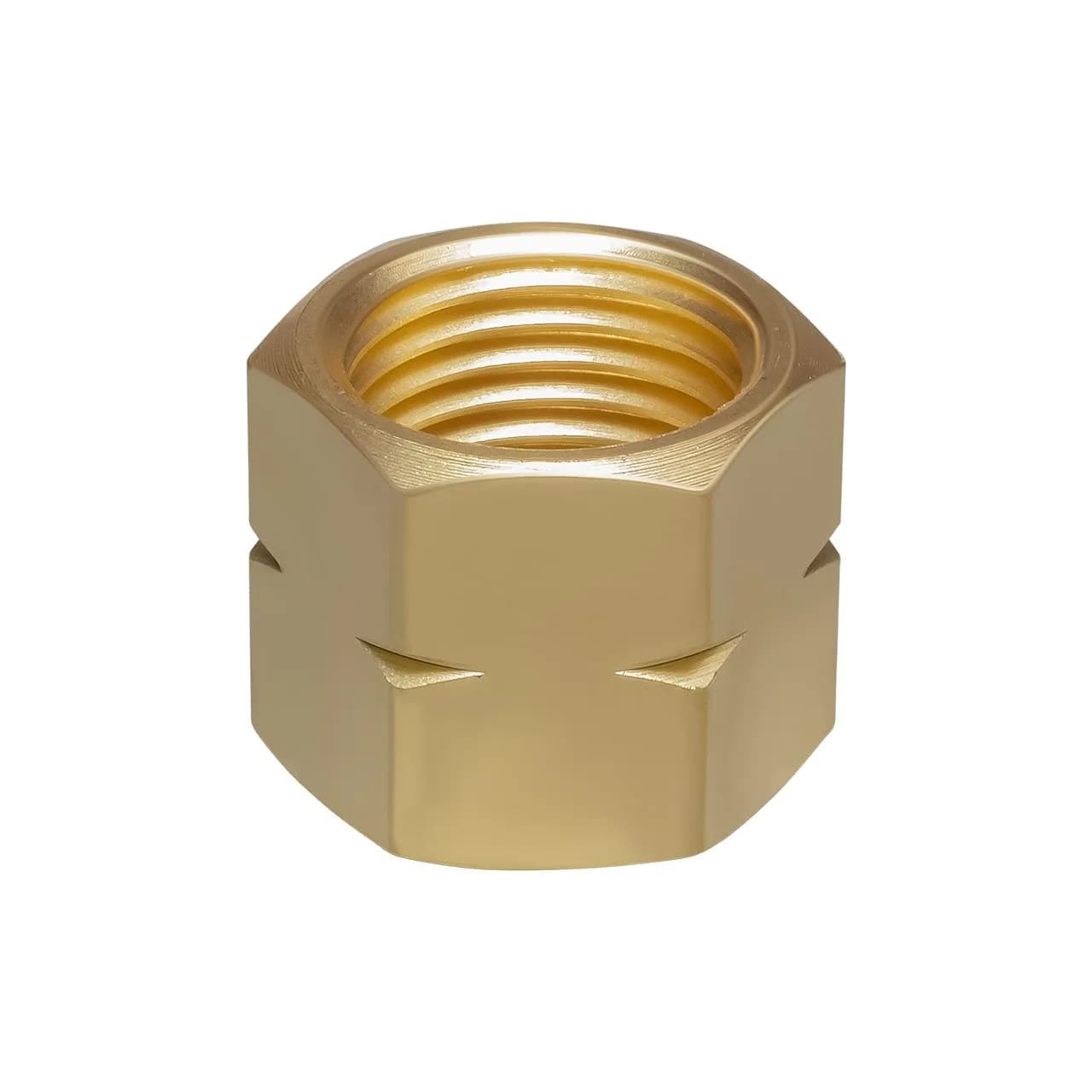 Гайка левая для резака Р3 62-3F, РЗУ 62-3F (9/16"-20 UNF-I H), латунь