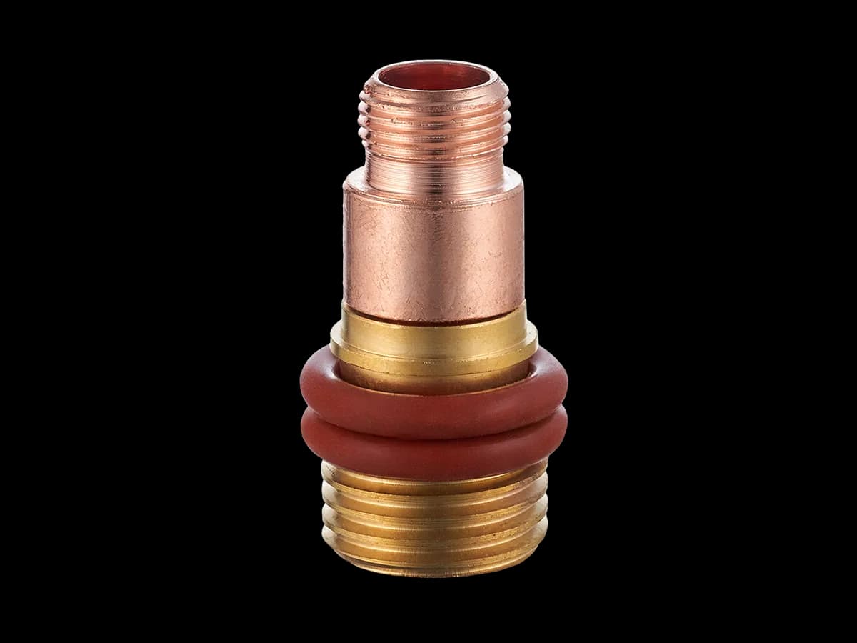 Держатель цанги д/горелки короткий газ./линза 2,4мм (TS 17-18-26) IGF0086-24