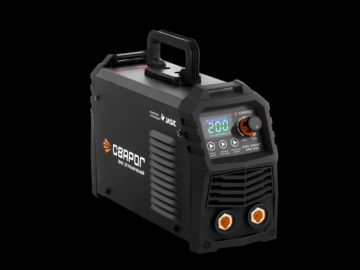 Инвертор сварочный ARC 200 "REAL SMART" (Z28303) Black (маска+краги)